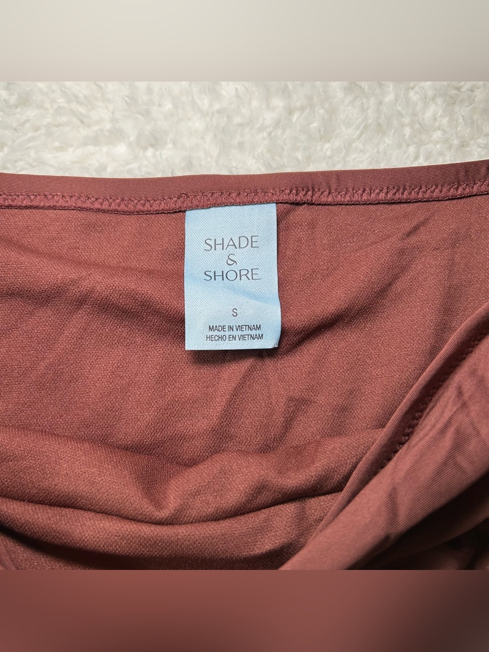 Shade & Shore Women’s Mid Rise Bikini Bottoms Small NWOT - Picture 2 of 3